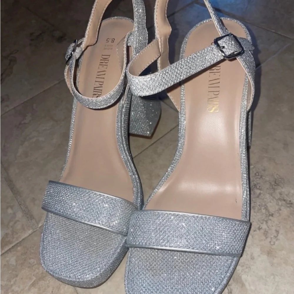 DREAM PAIRS Heels for Women Block Chunky Platform High Heels 8.5 - Picture 8 of 11